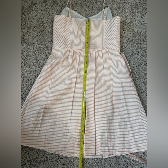 Shoshanna "NWT" Spaghetti Strap Striped Cotton Dress Size 8 - Picture 8 of 10